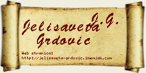 Jelisaveta Grdović vizit kartica